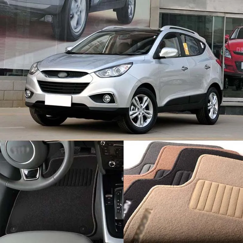 3pcs Premium Auto Fabric Nylon Antislip Floor Mats Carpet For Hyundai