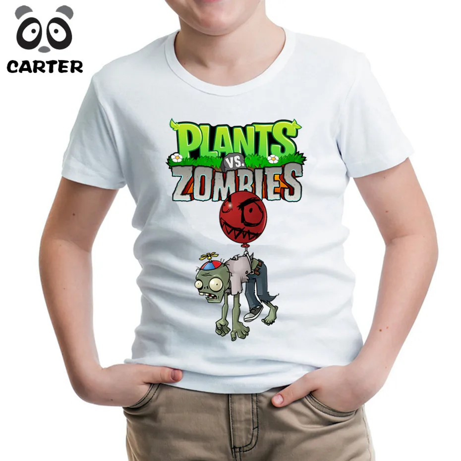 

Children Plants Vs Zombies Print Funny Girls/Boys T-Shirts Kids Summer Tops Short Sleeve Clothes Game Baby T Shirt,HKP2140