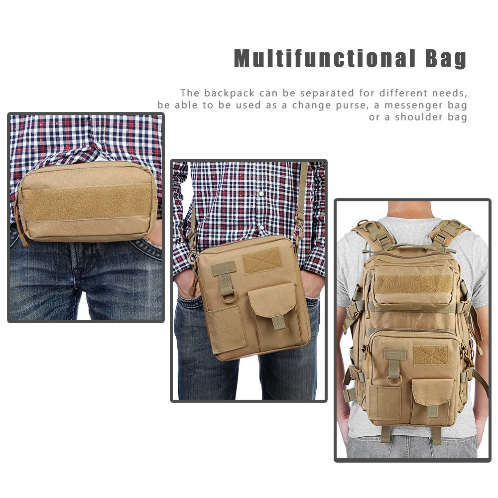 30L Military Tactical Backpack Assault Pack Bug Out Molle Bag Military Rucksack Camping Trekking Hiking Combinations Backpack