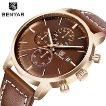 BENYAR NEW Mens Watches Reloj Hombre Top Brand Luxury Quartz Leather Watch Men Sport Waterproof Military Wrist Watch Clock Saati BENYAR NEW Mens Watches Reloj Hombre Top Brand Luxury Quartz Leather Watch Men Sport Waterproof Military Wrist Watch Clock Saati