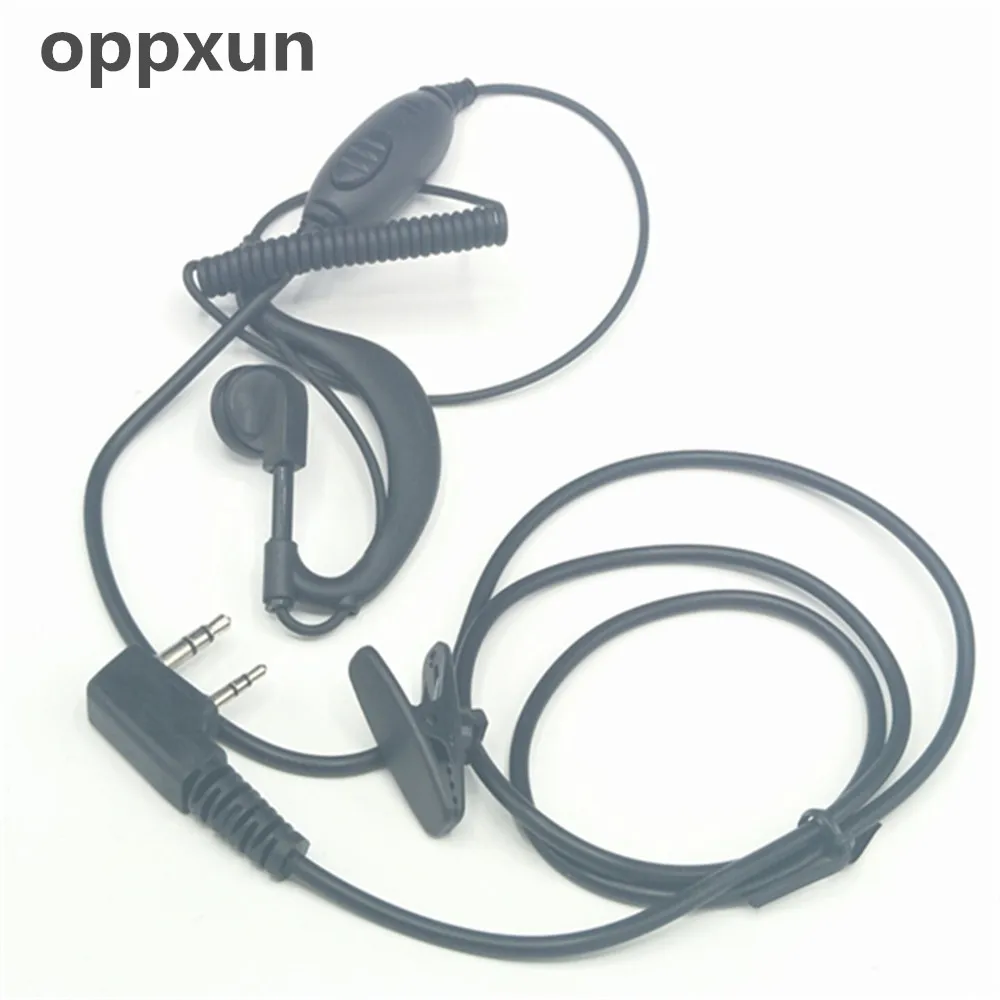 Oppxun 2 шт Высокое качество кривая Толстая линия наушники для KENWOOD TK3207 BAOFENG UV5R TYT WOUXUN