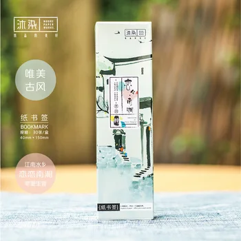 

30 Bookmarks/lot South China Vintage Romatic Paper Bookmark Postcard Kawaii Stationery Gift Card School Stationery Wholesale