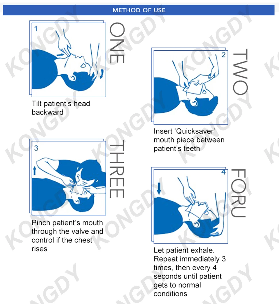 KONGDY, новинка, 10 шт., маска для первой помощи, CPR, одноразовая, односторонняя, с клапаном, для экстренной реанимации, защита для лица, для первой помощи, для обучения мастерству