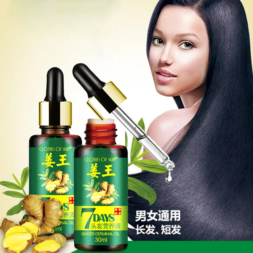 7 Days Ginger Essence Hair Dressing Hair Growth Essence Liquid