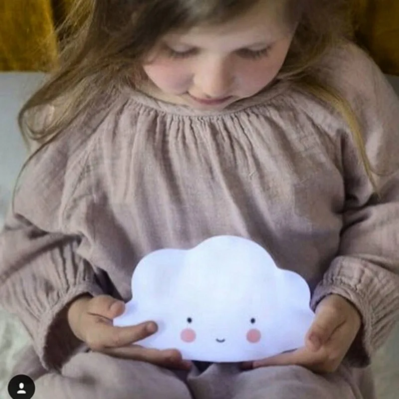 

Newest Creative Night light White cloud smile Face LED Night Light Baby Bedroom Decor Lamps kids nightlights