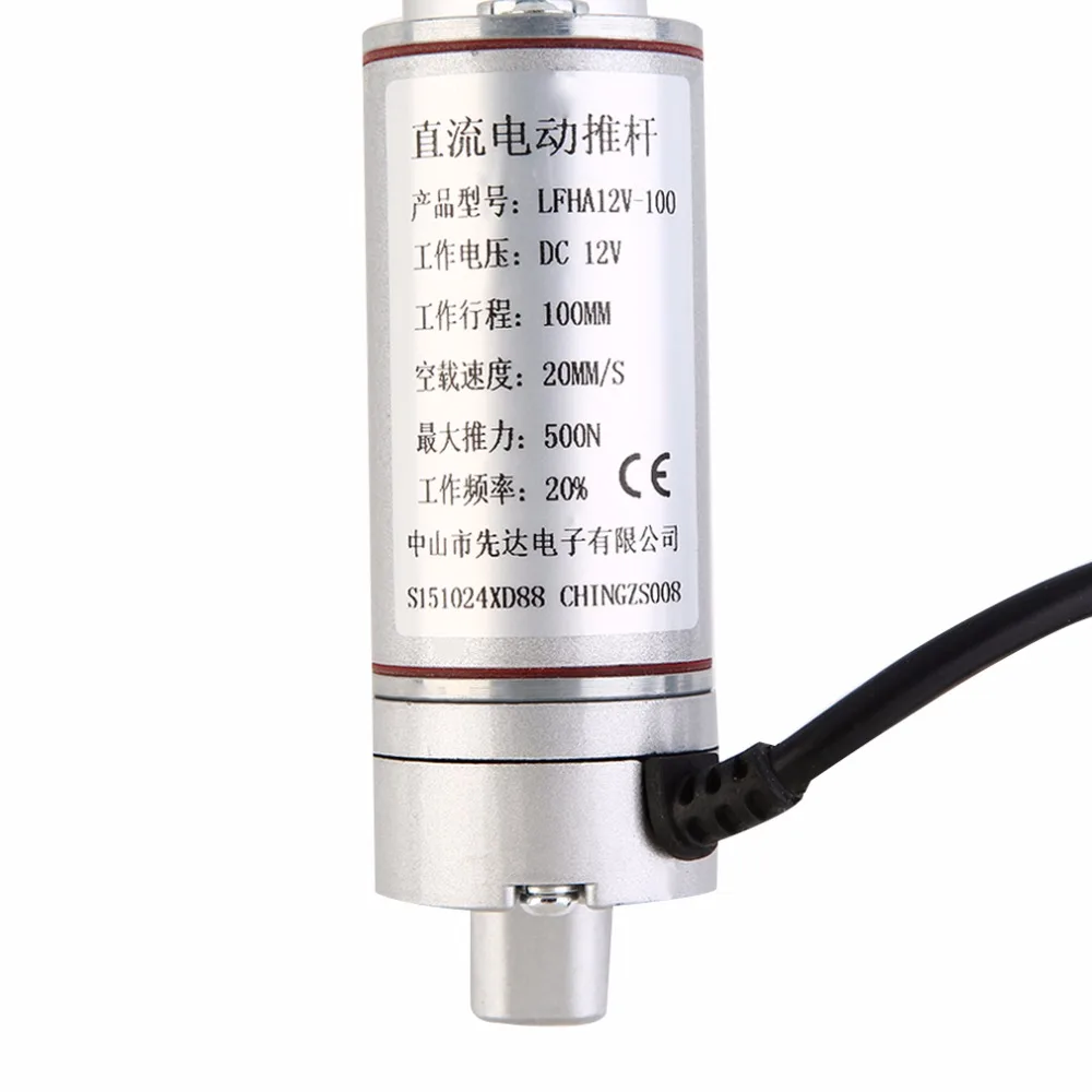Motore 12 V Attuatore Lineare 00N 100 мм corsa elettrico multi funzione a corrente forua Corsa Pesante Duty 5 asta tele|Двигатель