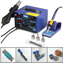 SMD 2в1 паяльник сварочный аппарат фена постоянная температура Антистатическая паяльная станция YIHAUA 862D