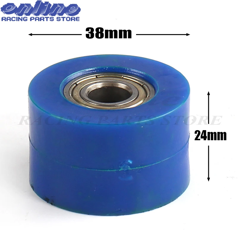 Motorcycle 8mm or 10mm Chain Roller Tensioner Pulley wheel guide for XR CR CRF 125 250 450 Pit Pro Dirt Bike Motocross motorcycle chain tensioner pulley