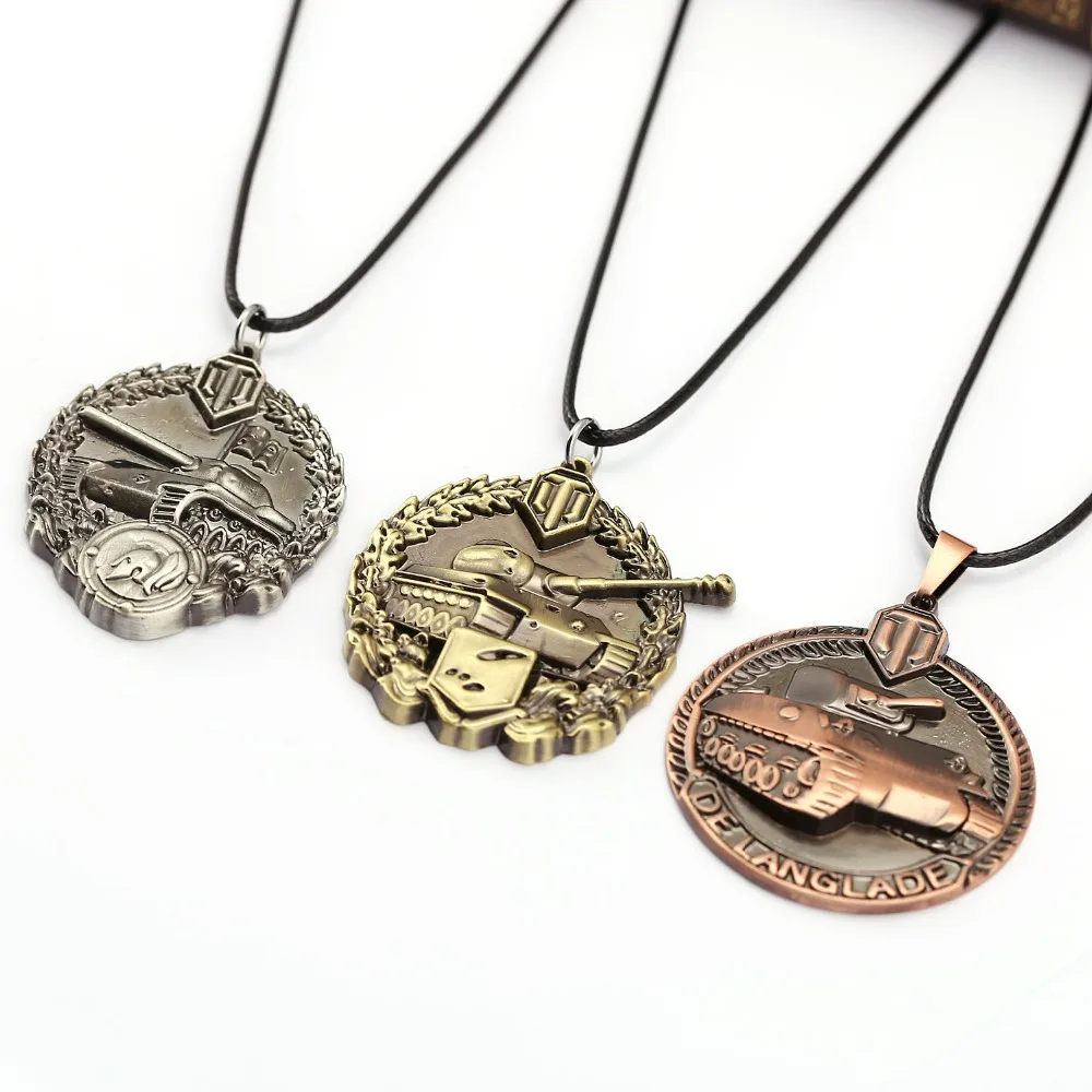 Ожерелье World of Tanks, медаль с подвеской, медаль реглан для мужчин и женщин, игровое колье, ювелирные аксессуары YS11864