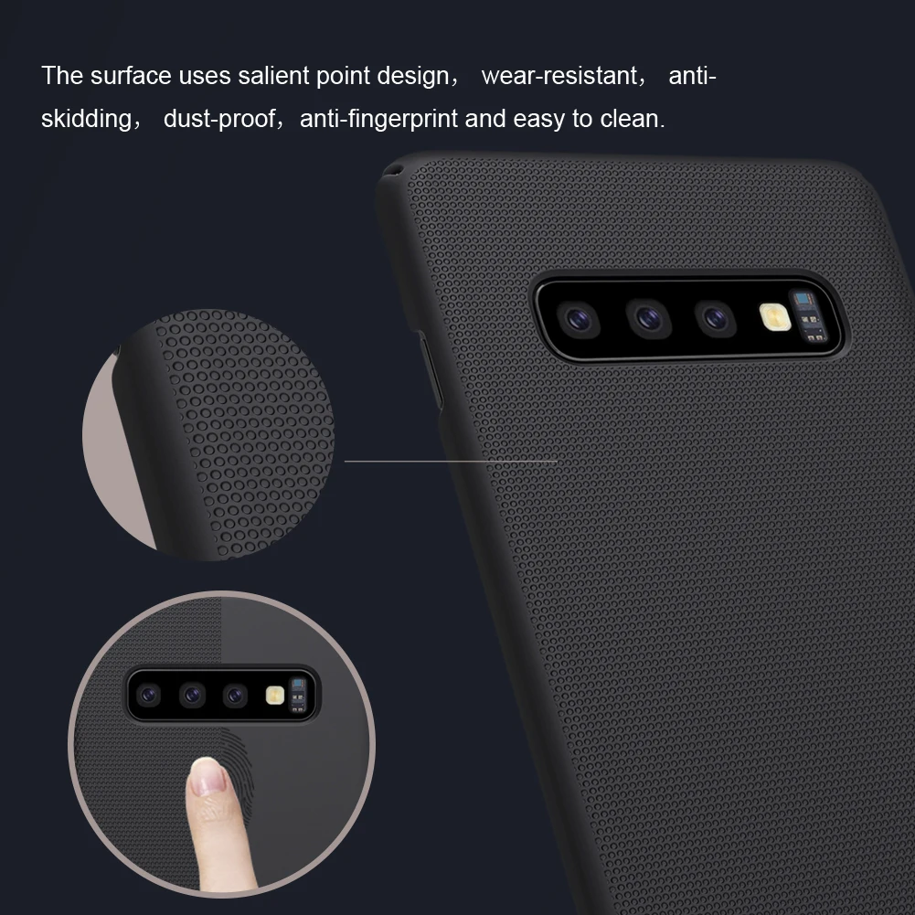 Nillkin чехол для Samsung Galaxy S10 матовый мобильного телефона ультра тонкий ПК Жесткий