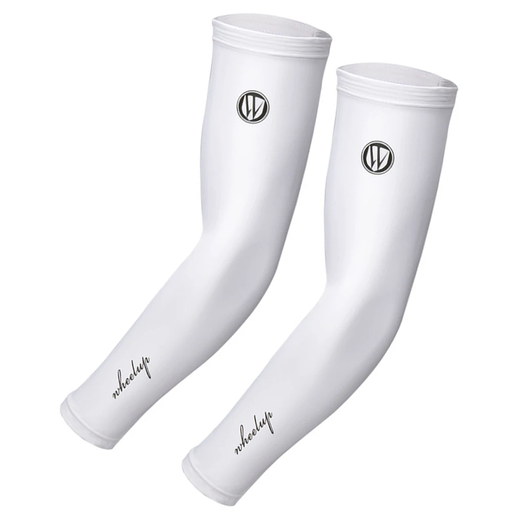 UV Sun Protection Arm Sleeves Cover Cooling Sunscreen Sleeves Summer Ice Silk Arm Warmer Oversleeve for Outdoor Sports Cycling 