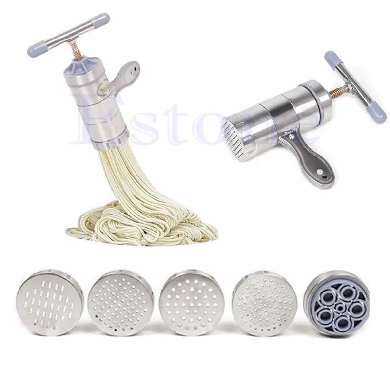 Kitchen Stainless Steel Pasta Noodle Maker Press Spaghetti Machine