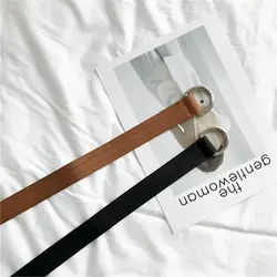 2 цвета Mihoshop Ulzzang корейский Корея Для женщин модные аксессуары Повседневное Однотонная одежда Простой Винтаж Ремни