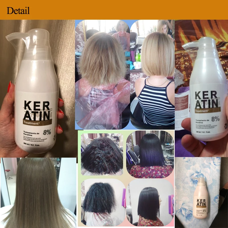 Brazilian Keratin Treatment straightening hair 8% formalin free shipping 300ml Eliminate frizz and have shiny and healthier hair Brazilian Keratin Treatment straightening hair 8% formalin free shipping 300ml Eliminate frizz and have shiny and healthier hair