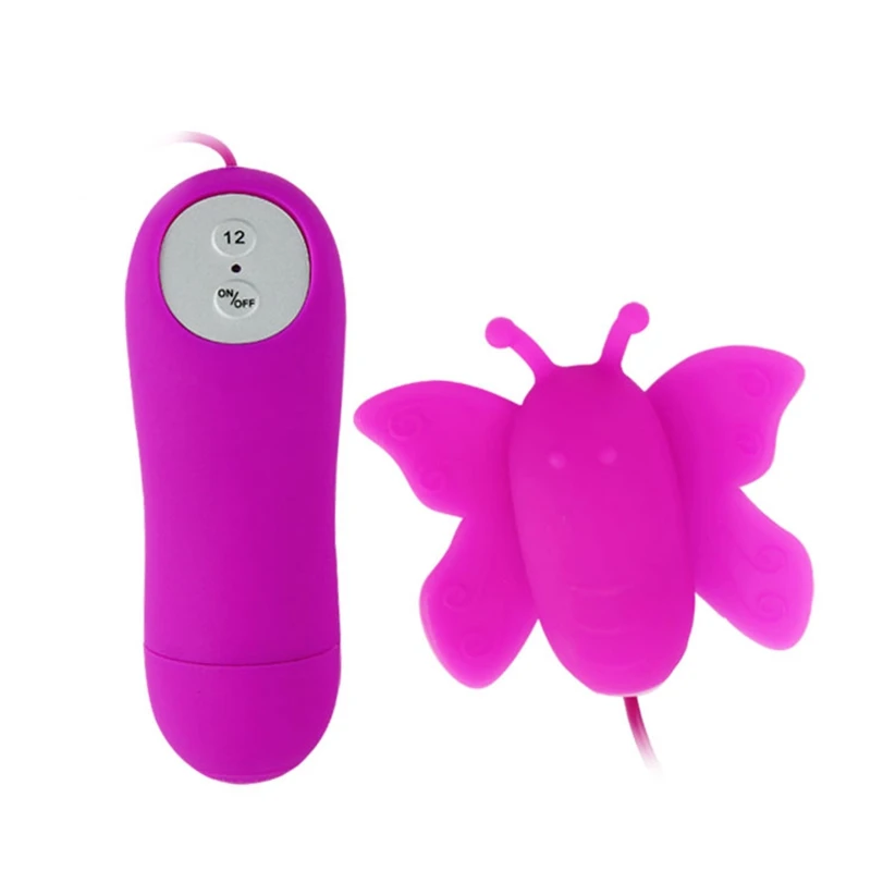 Baile 12 Speed Butterfly Vibratorg Spot Massager Female Clitoris Silicone Vibrator Bullet Adult