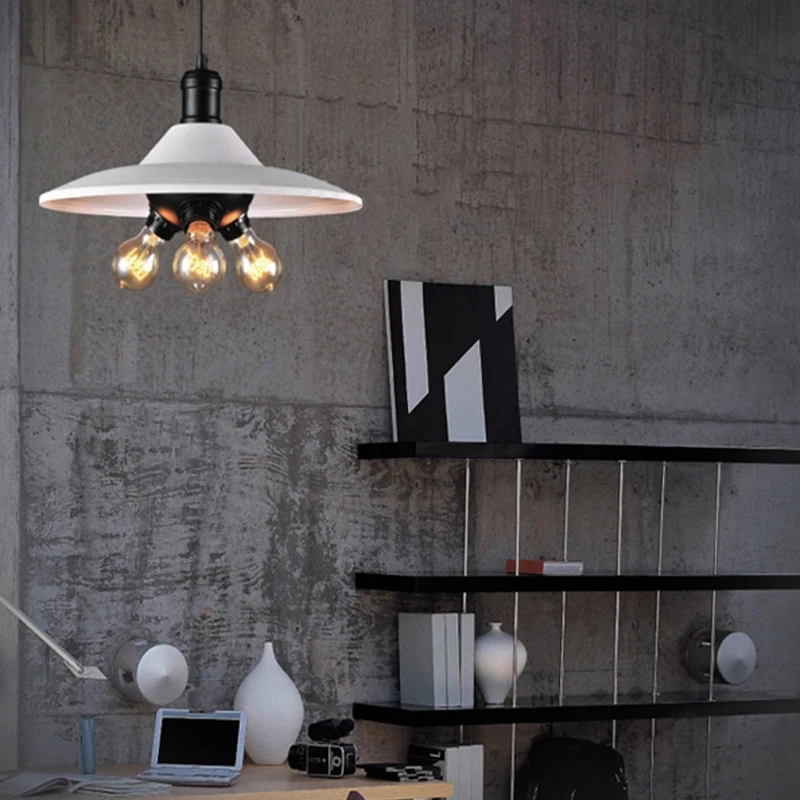 

loft American country style 3 balcony foyer chandelier lighting fixtures restaurant with a bar of white single-head chandelier