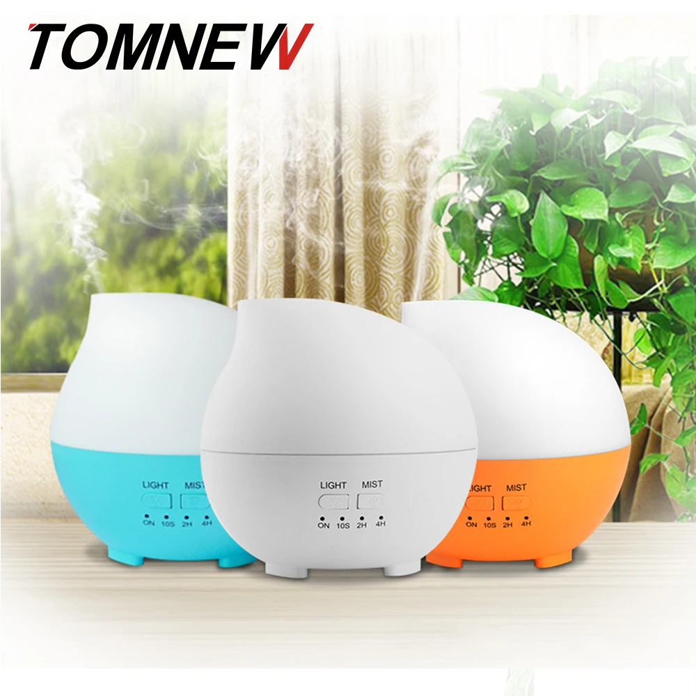 

TOMNEW 300ml Waterdrop Aroma Diffuser Humidifier Ultrasonic Timing LED Light Aromatherapy Essential Oil Diffuser for Home Office