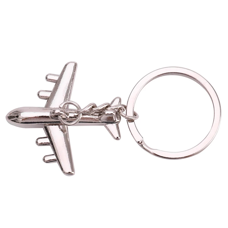 1Pcs Civil Aviation Air Plane Metal Alloy Keychain Keyfob Keyring Gift