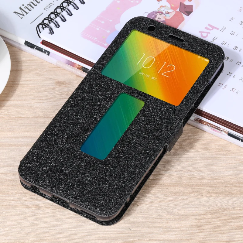 Для lenovo K5 играть роскошный чехол с подставкой Чехол окошком для экрана шелк из