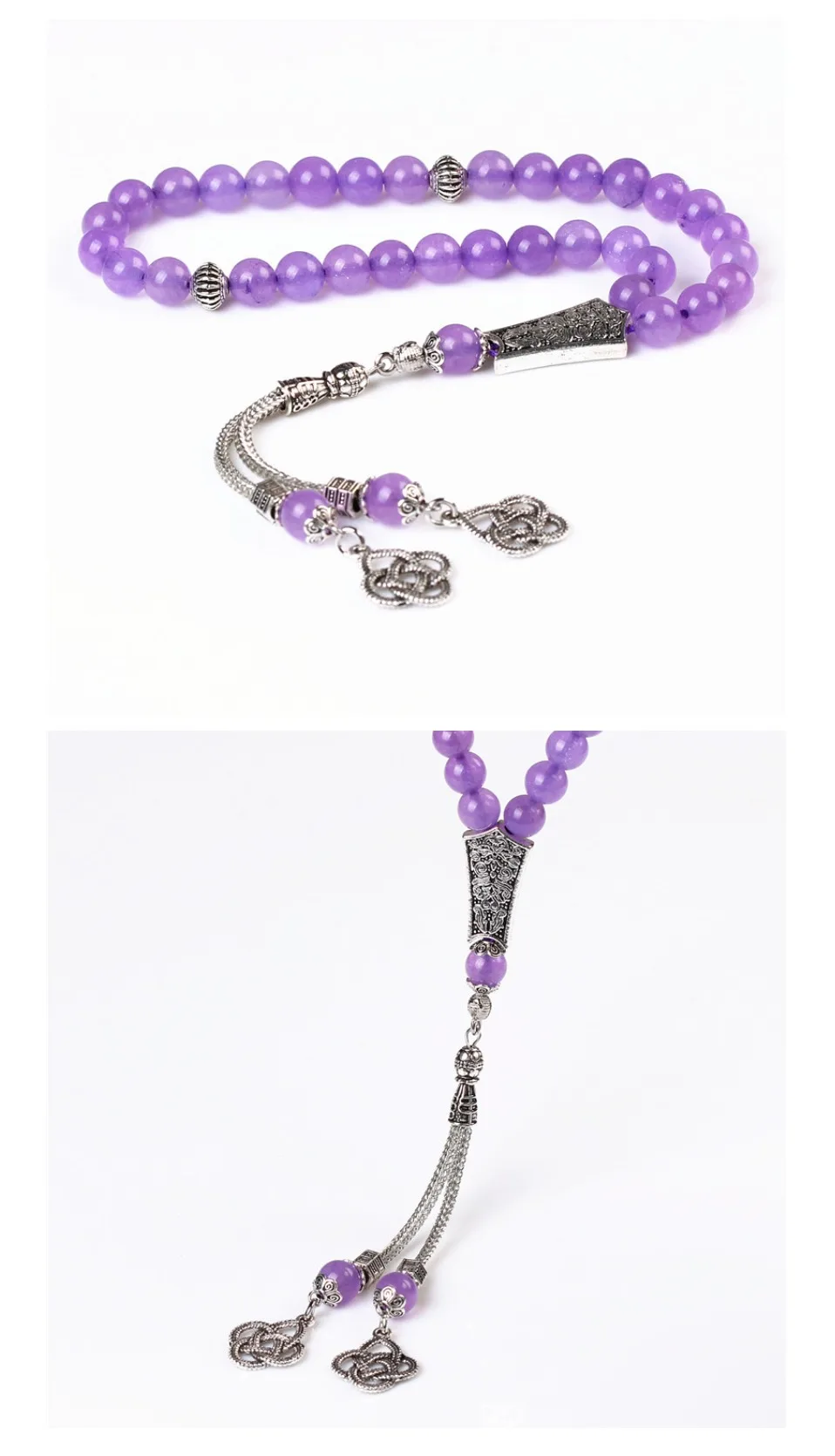 LOSHEREN религиозные браслеты 33 мусульманские четки Классический Шарм Tasbih для мужчин женщин Jewelry Исламская Misbaha