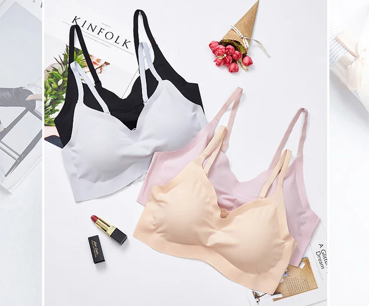 Jerrinut Sexy Push Up Bra Lace Seamless Bra Wire Free Breathable BH Underwear Women Lingerie Bras For Women Bralette  3