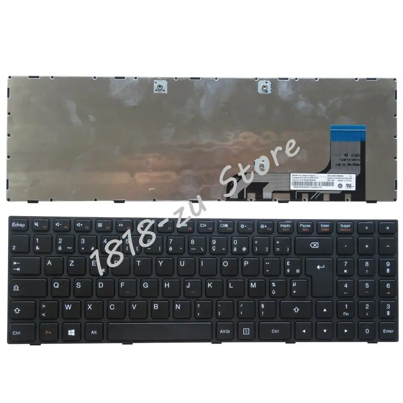 YALUZU Французская клавиатура ноутбук для lenovo ideapad 100-15 100-15IBY 300-15 B50-10 FR языковая раскладка черная клавиатура Горячая и новая