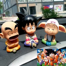 3 шт. автомобиль 3D Очаровательное украшение качающаяся голова кивая кукла милая игрущка "болванчик" японский мультфильм интерьерное украшение творческая наклейка