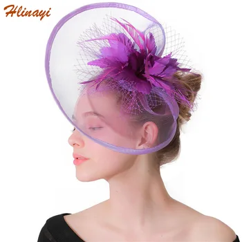 

Hlinayi 2019 Pure handmade jockey club top hat studio shooting classic hair accessories