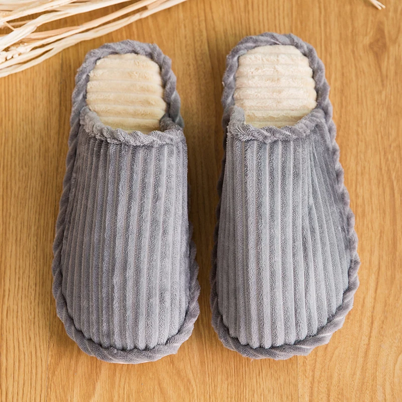 UNN Striped Soft Bottom House Slippers Cotton Warm Shoes Women Indoor Floor Slippers Non-slip Shoes For Bedroom House Couple UNN Striped Soft Bottom House Slippers Cotton Warm Shoes Women Indoor Floor Slippers Non-slip Shoes For Bedroom House Couple