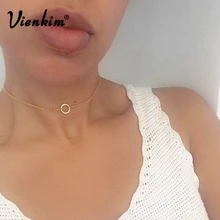 Vienkim Новая Мода простая Изысканная Золотая чокер ожерелье Карма богемное ювелирное изделие подарки для нее