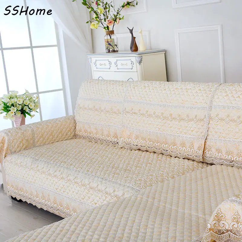 Sofa Cushion Cloth Textile Four Season Europe Style Embroidered Sofa