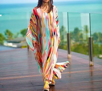 

Ashgaily Sexy Beach Cover Up Print Bikini Cover-ups Beach Women Beachwear Female Swimsuit Cover Up Dress Swimwear Beach Tunic