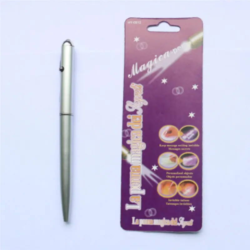 

Cool 2 In 1 Invisible Ink Magic Security Rotating Magic Ball Pen With UV Light