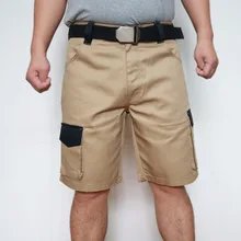 Дизайн мужские шорты Карго Летние повседневные рабочие шорты Жесткий носить шорты для мужчин плюс размер хаки серый ID712