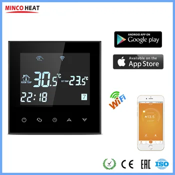 

APP Controlled Intelligent and Smart Wifi Room Thermostat Electric Heating System Wireless Temperature Controller Regulator