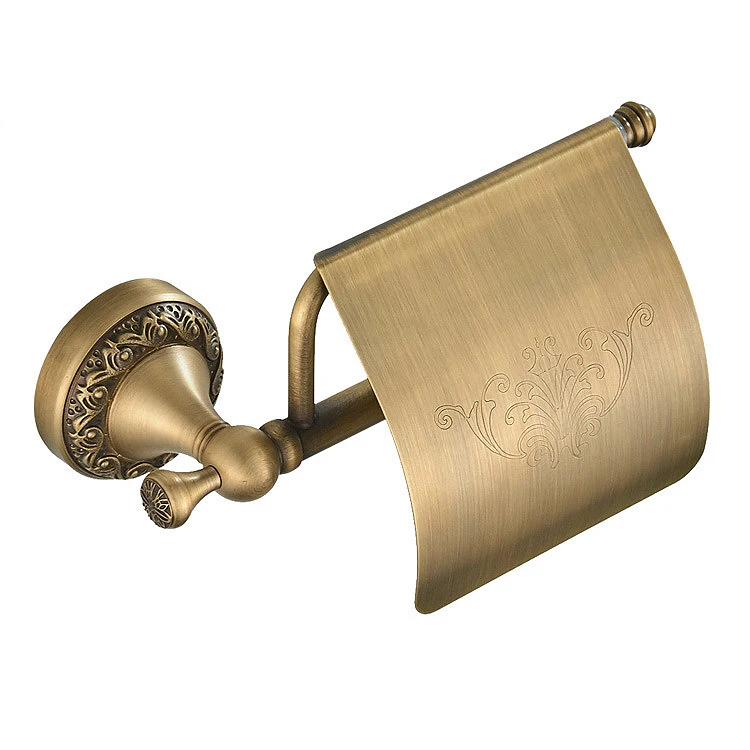 

Paper Holders Solid Antique Bronze Towel Paper Roll Holder Paper Rack Wall Bathroom Accessories Paper Tissue Holder