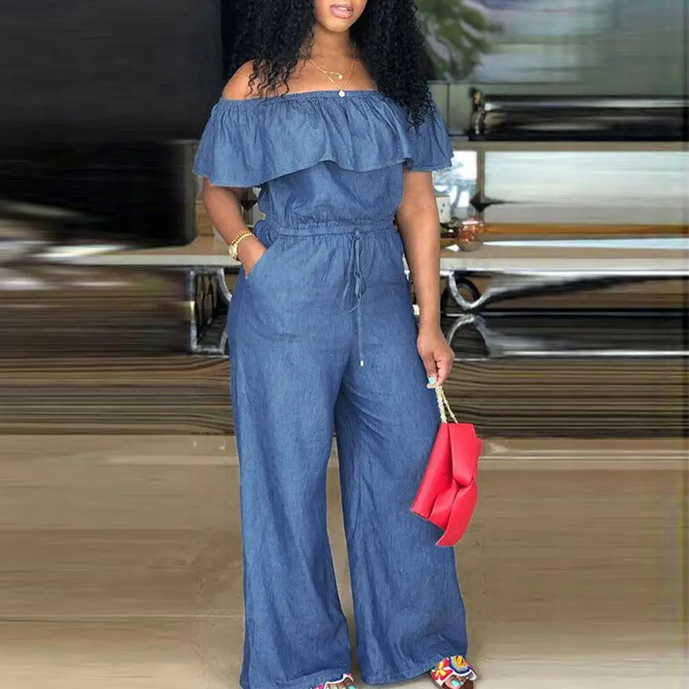 

Summer Urban Women Off Shoulder Playsuit Ladies Elegant Backless Ruffle Romper Sexy Shorts Overalls Jumpsuits AD
