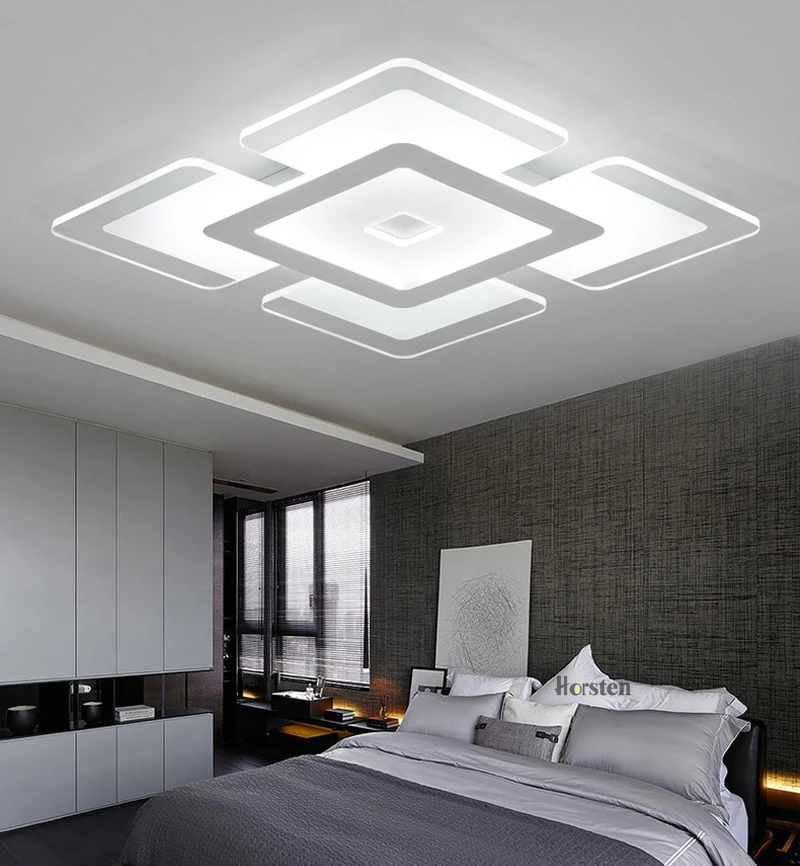 Horsten 110 220V Sky City Ultra-thin Transparent LED Ceiling Light Modern Creative Acrylic Bedroom Living Room Ceiling Light Home Lighting (12)