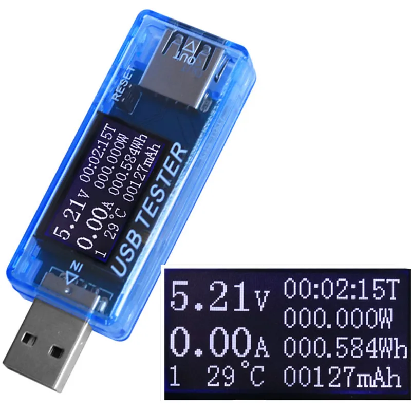 8 в 1 QC2.0 3 0 4 30 электрическая мощность USB ёмкость тестер напряжения измеритель тока