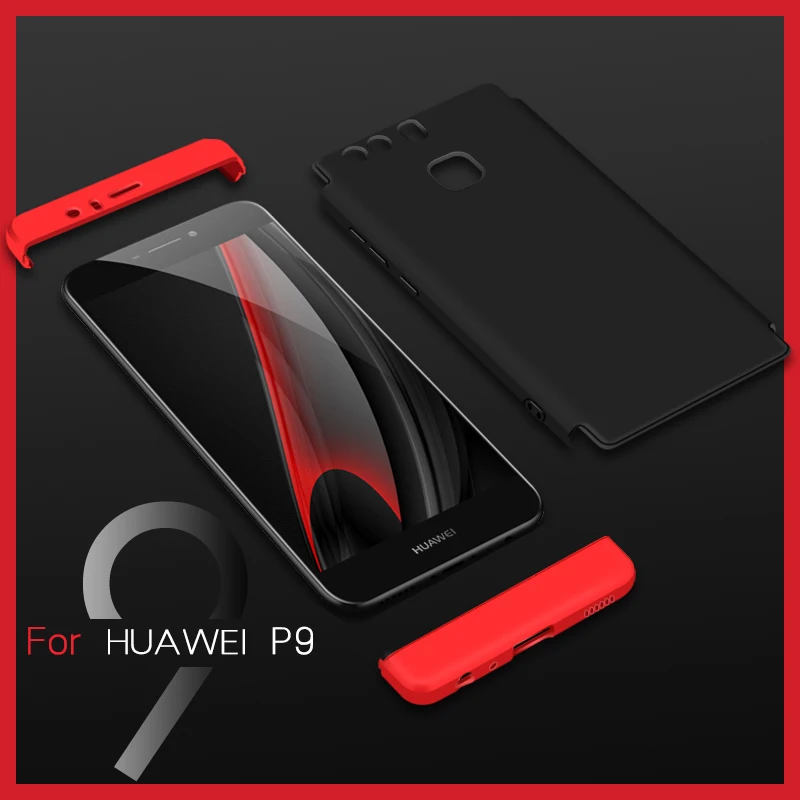 360 градусов Полная защита ультра тонкий матовый чехол для телефона HUAWEI P9 защитный