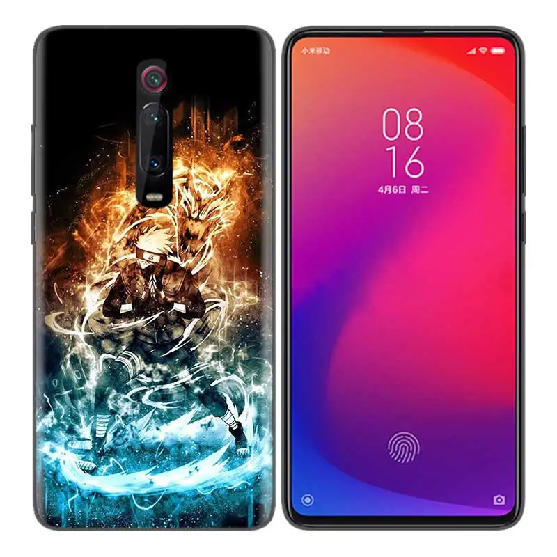 Черный мягкий силиконовый чехол для Xiaomi mi 9T CC9 Red mi 4 4X5 6 6A 7 7A Note Plus K20 Pro F1 Tampa осень Наруто Аниме Темный