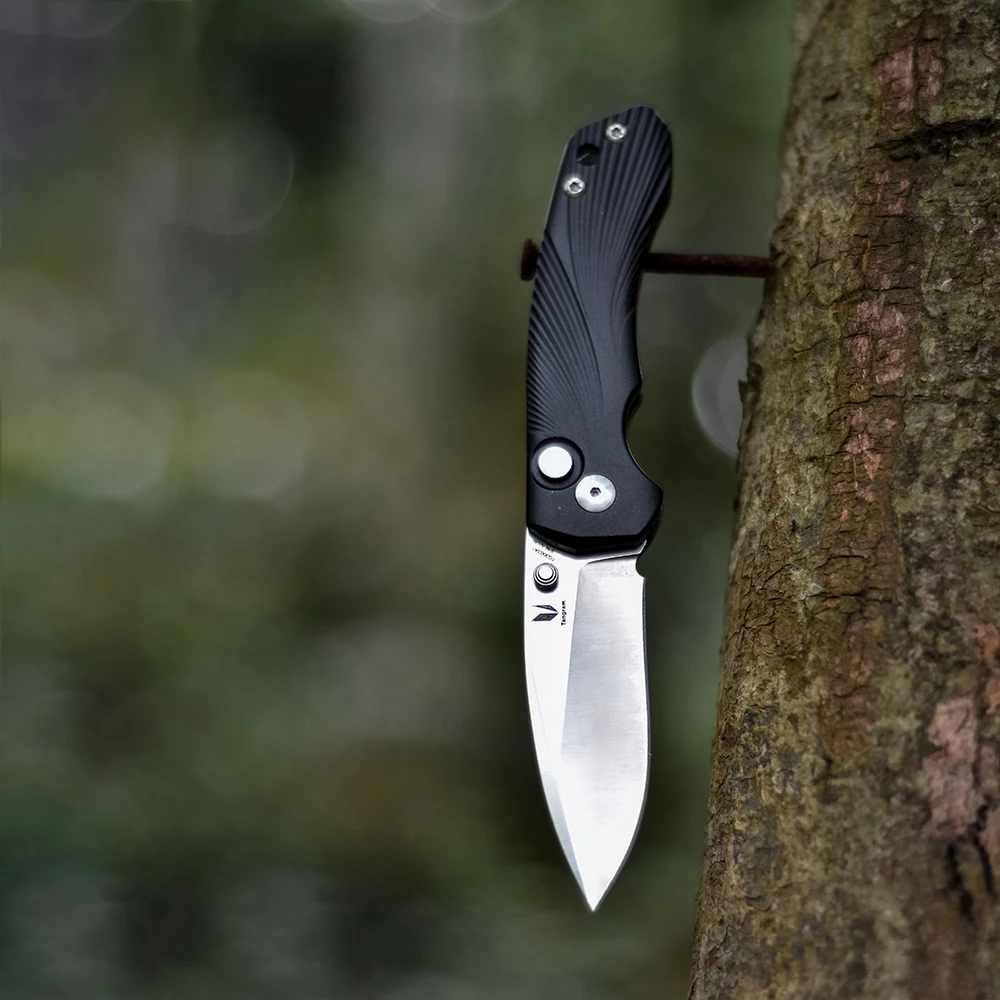 Tangram складной нож Удобная алюминиевая ручка edc карманный охотничий Открытый походный нож для выживания