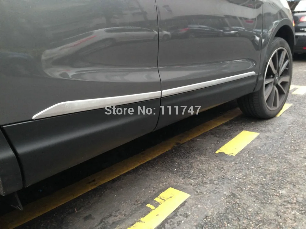 chrome!ABS Side door molding trim Door body protector trim for For