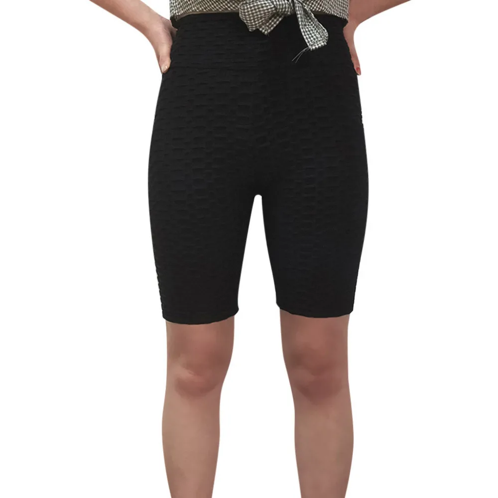 2019 Women's breathable tight-fitting sports shorts ladies sexy sweat-absorbent hip-fighting yoga gym running shorts 40J21 (2)