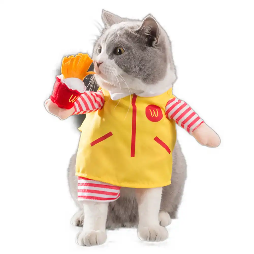 Costume D Oncle Mcdonald D Animaux Domestiques Drole De Vetements Pour Halloween Et Noel De Cosplay Pour Chats Et Chats Aliexpress