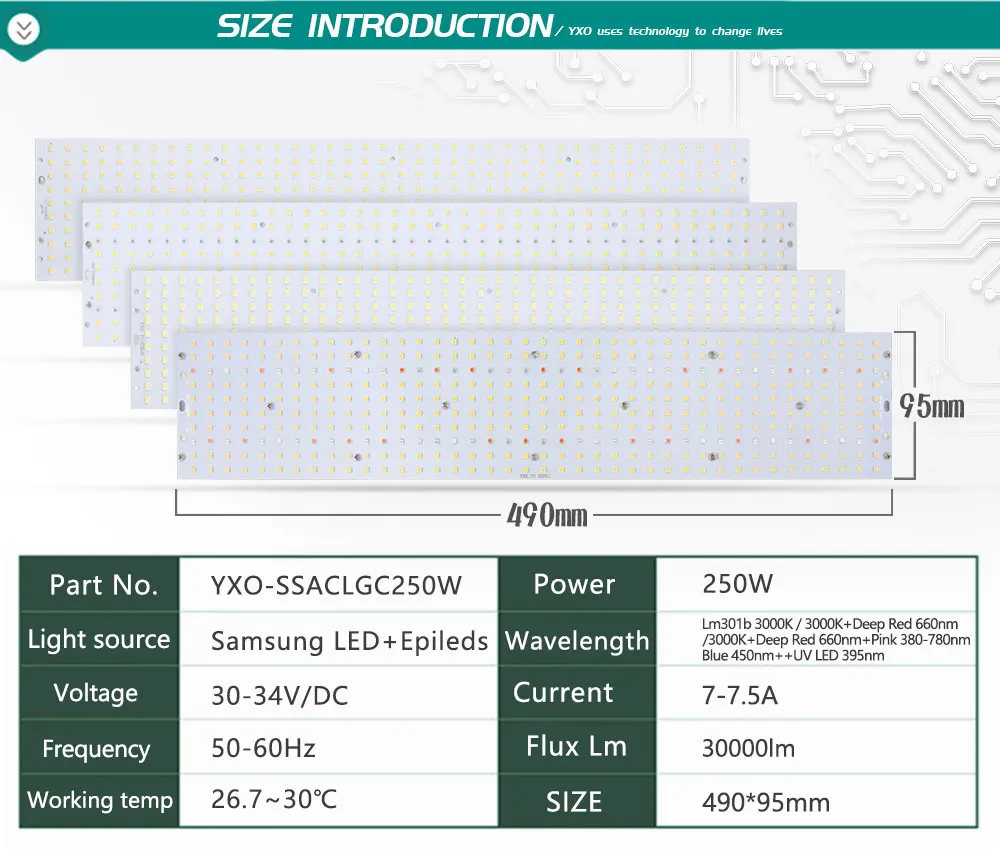 Samsung LM301B/LM561C S6 3000 K led 400 шт PCBA quantum доска Регулируемый источник питания Meanwell ELG-200-36AB ELG-240-36B