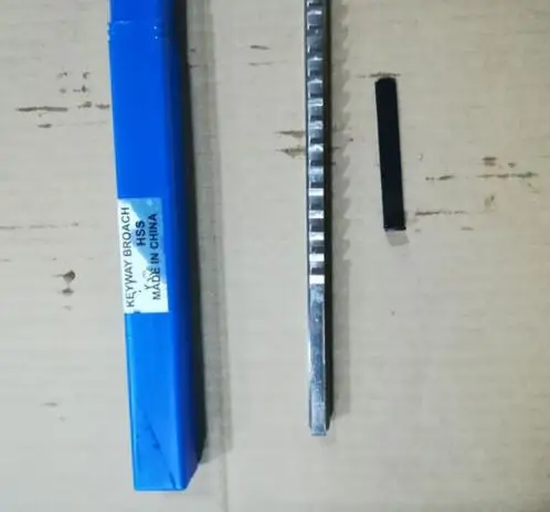 

5/16 D Push-Type HSS Keyway Broach Inch Size CNC Machine Cutting Tool