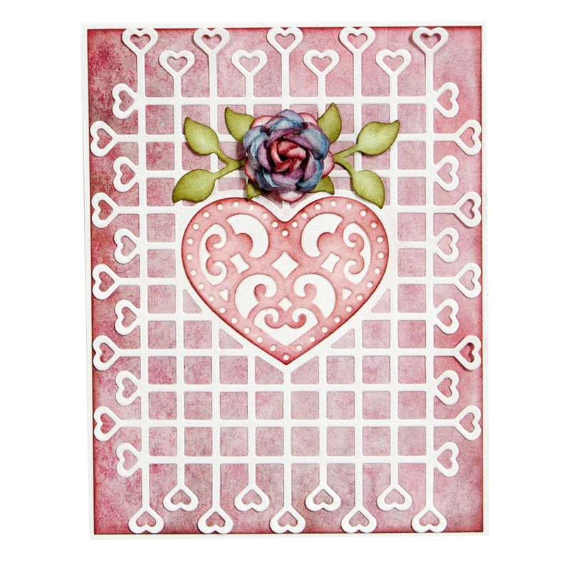 

Heart Woven Frame Metal Cutting Dies Stencils For DIY Scrapbooking Decorative Embossing Suit Paper Cards Die Cutting Template