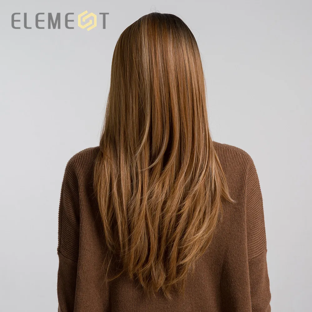 Element 26 Inch Long Synthetic Wig Heat Resistant Fiber Hair Party Work Wigs for Women Right Side Parting Free Shipping 5 Colors Element 26 Inch Long Synthetic Wig Heat Resistant Fiber Hair Party Work Wigs for Women Right Side Parting Free Shipping 5 Colors