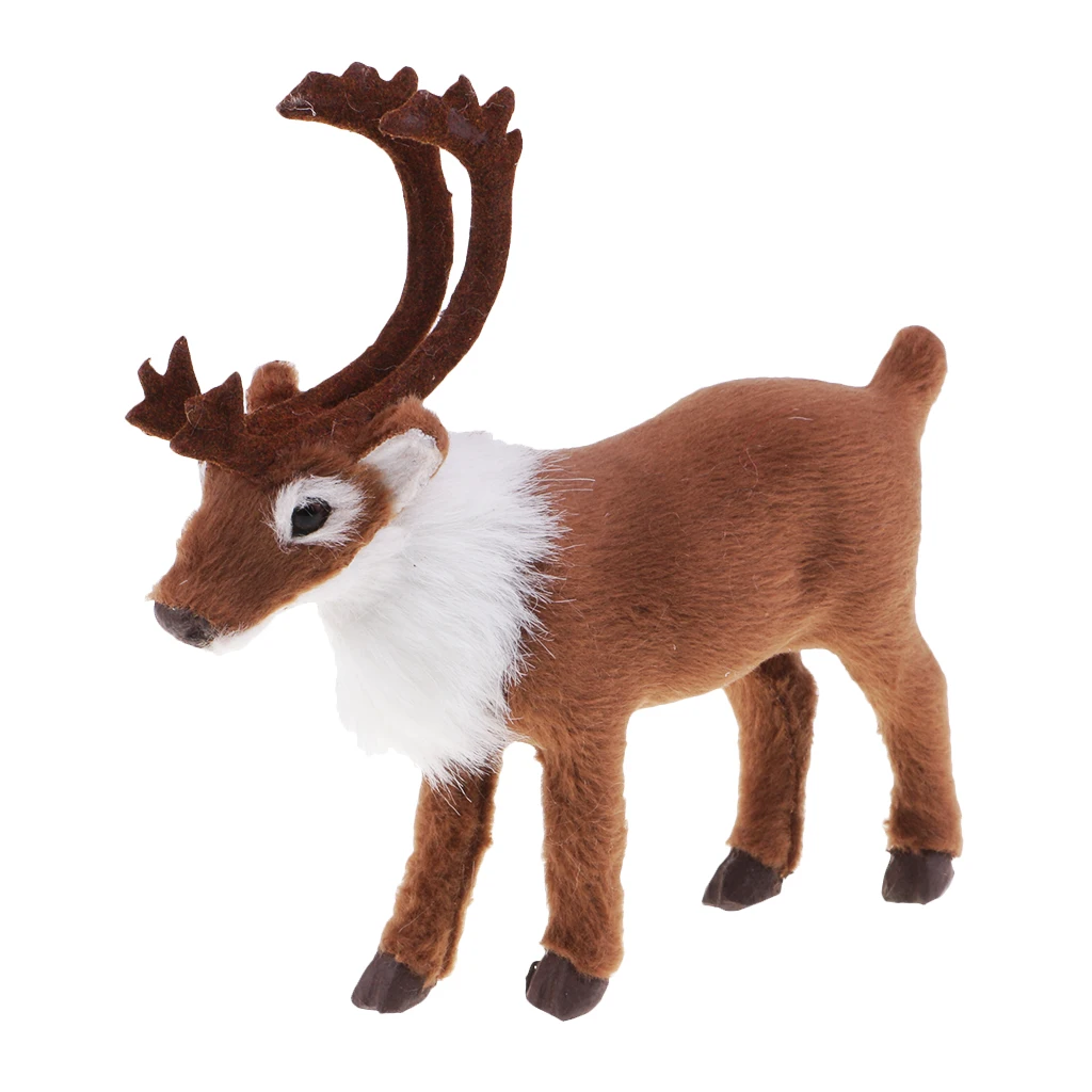 Plush Reindeer Doll Christmas Tree Decoration Xmas Family Party ELK Ornament